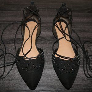 Women ballet flight with gladiator lace